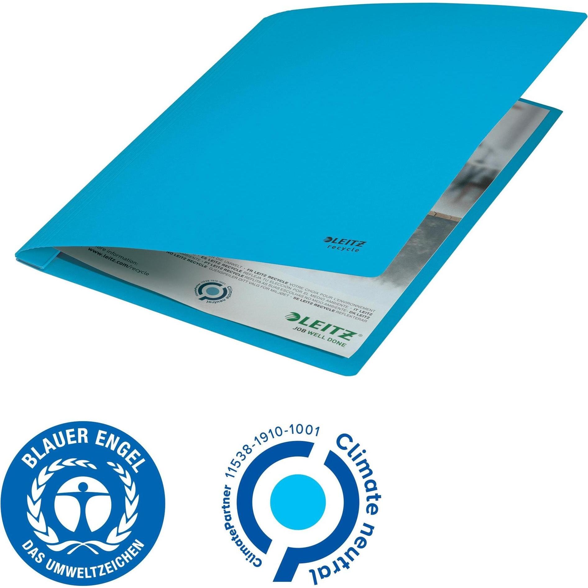 20x Leitz, Mappe, Schnellhefter Recycle A4 Blau (A4, 1 x)