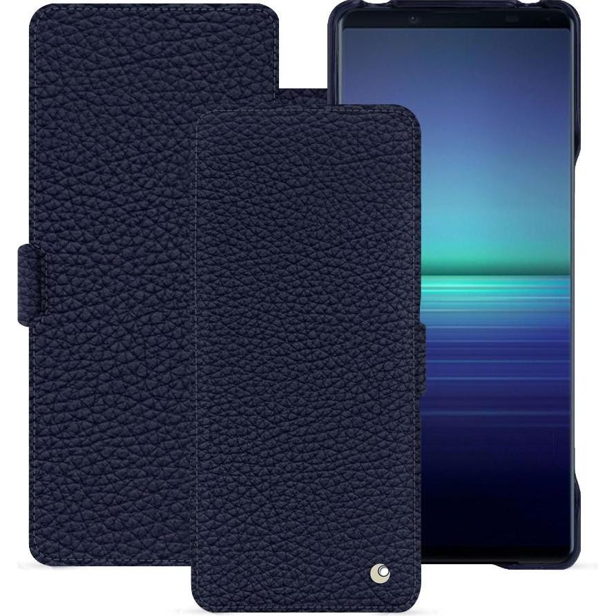 Noreve Lederschutzhülle horizontal (Sony Xperia 1 V), Smartphone Hülle, Violett