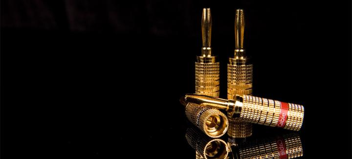 Actual product image NorStone NORBANX4 - Set of 4 gold-plate banana plugs connecting cable Gold