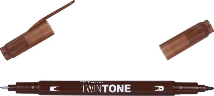 Immagine prodotto Tombow Penne in fibra Twintone (41, Chocolate, 1 x)