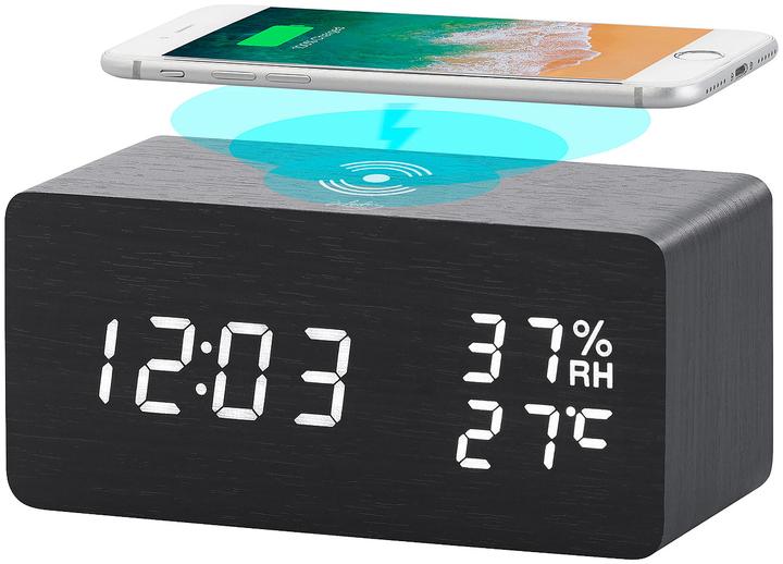 Infactory LED Wecker & Qi-Ladestation