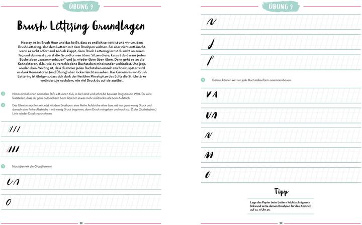 Image du produit Handlettering – Super easy! Übungsheft mit original Tombow ABT Dual Brush Pen (Allemand, Édition Michael Fischer, 2021)