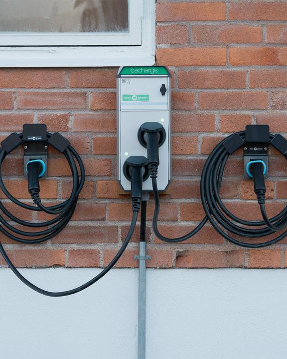 Actual product image Next Green EV charge cable holder