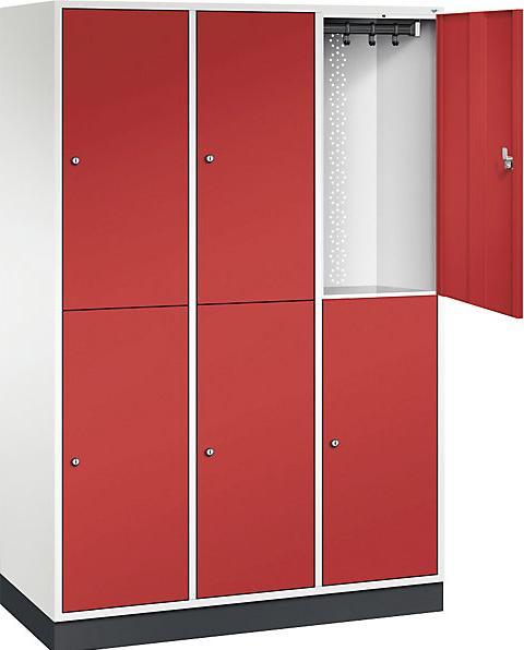 Actual product image C+P Intro double deck clothes lockers (122 cm, 195 cm)