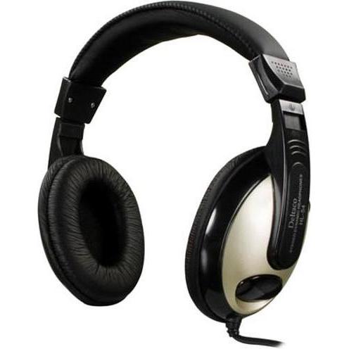Deltaco HL-54 headphones/headset Wired Head-band Music Black, Silver (Kabelgebunden), Kopfhörer, Schwarz, Silber