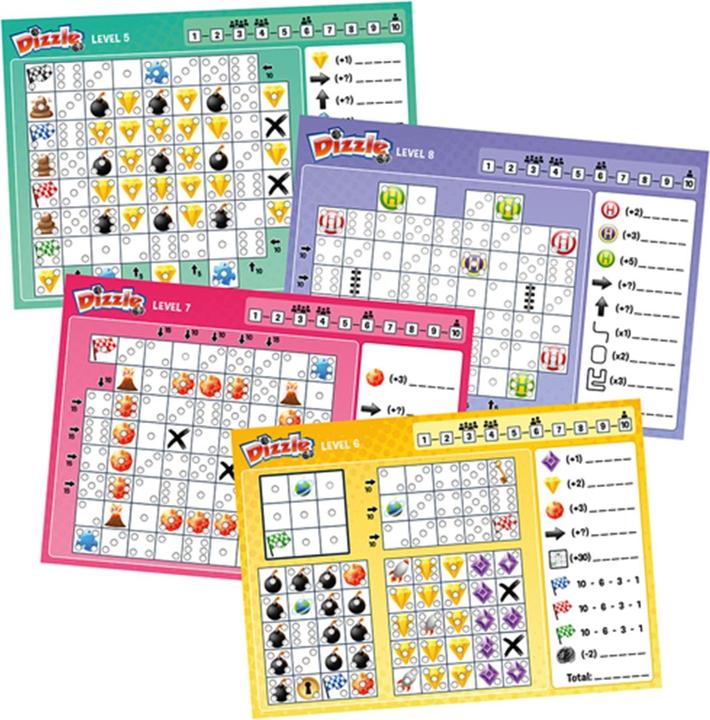 Productafbeelding Schmidt Spiele Dizzle, extra blok niveau 5-8 (Duits, 1 - 4 Spelers)