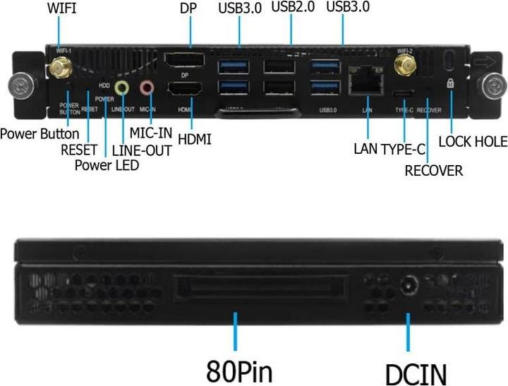 Actual product image Huawei PC Module OPS Intel i7-8700 3.2 GHz