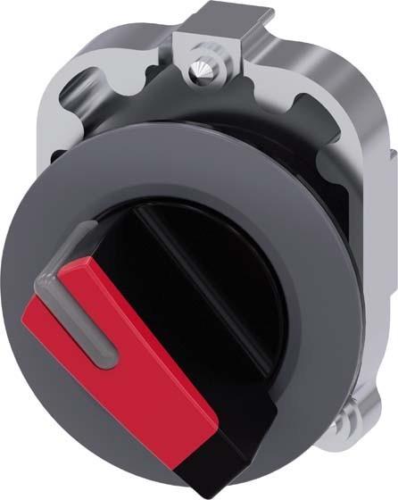 Actual product image Siemens Toggle switch 2-stage bel.b rt rectangular 3SU1062-2DF20-0AA0