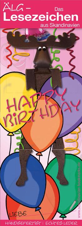 Immagine prodotto Scandinavian Bookmarks Alce in segnalibro, palloncini di compleanno
