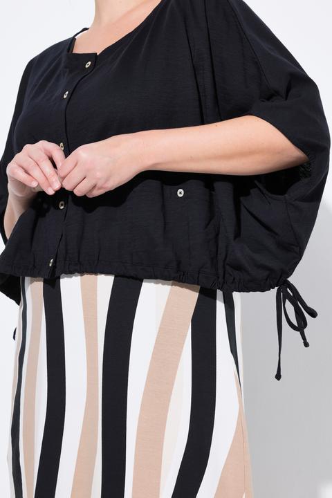 Produktbild Ulla Popken Shirt, Saumband, Rundhals, Halbarm (54)