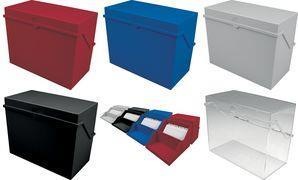 Image du produit Helit Petite boîte à fiches A5 transversale, noire, non équipée en polystyrène, pour env. 500 fiches (A5)