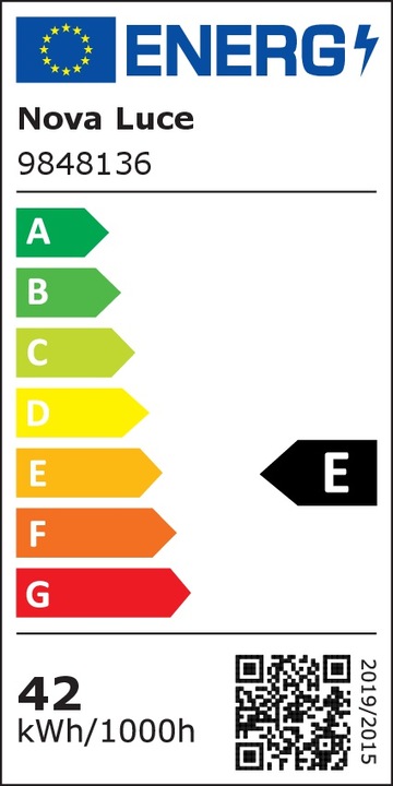Energie-Label Nova Luce Gropius (300 lm)