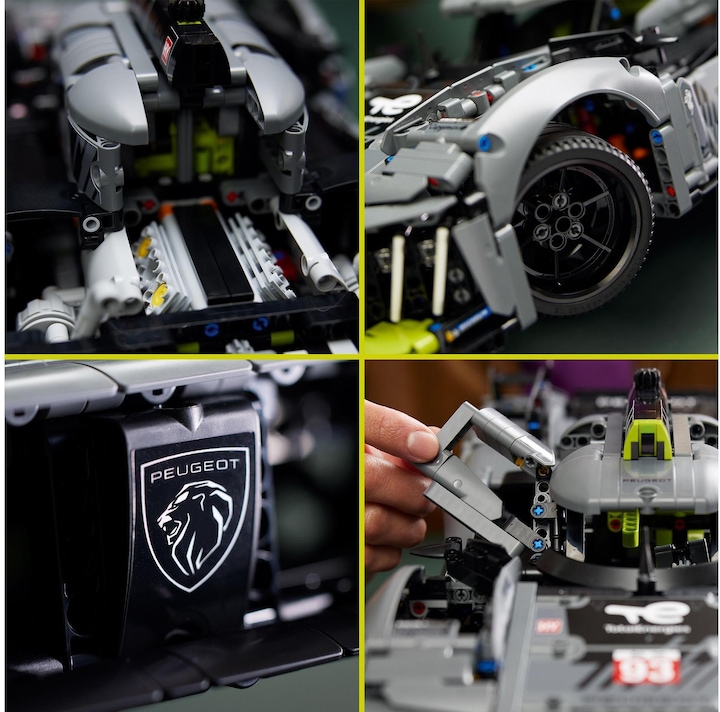 Actual product image LEGO Peugeot 9X8 24H Le Mans Hybrid Hypercar (42156, LEGO Technic)