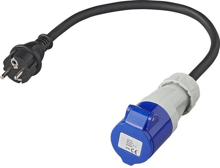 ProPlus Câble adaptateur 40cm 3x2,5mm² de la prise Schuko à la prise CEE