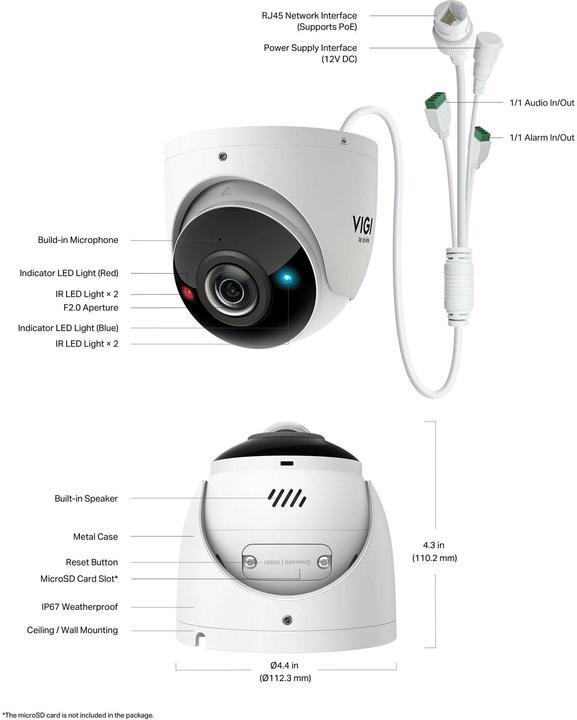 Produktbild TP-Link Caméra IP PRO IA INSIGHT-S485PI (3840 x 2160 Pixels)