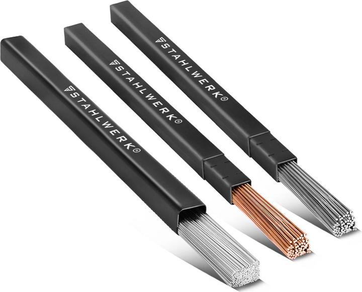 Actual product image Stahlwerk Welding rod set ER70S-G3, ER307Si, ER4043Si5 Ø 1.6 x 500 mm 1kg each