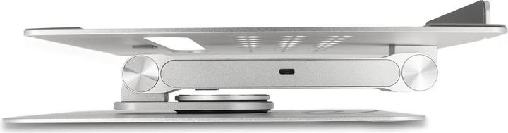 Image du produit Delock Support pour tablette et ordinateur portable avec station d'accueil 4K intégrée - HDMI / lecteur de (USB-C, 6 ports)