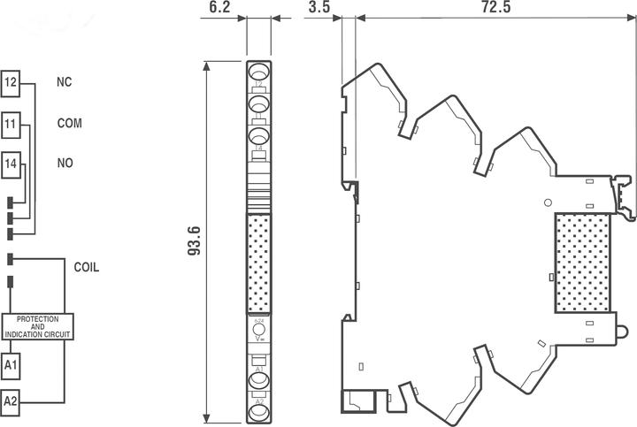 Produktbild Finder Koppelrelais 6A 24VDC Serie38