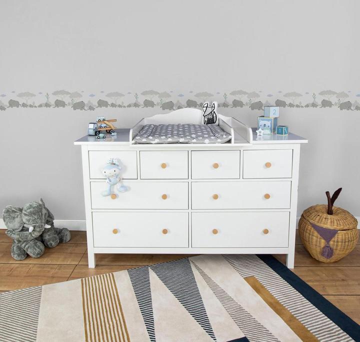 Actual product image A.S. Création Lovely Kids nursery Elephant Family with cute elephants (15 x 500 cm)