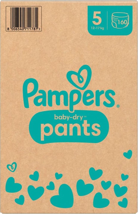 Produktbild Pampers Baby-Dry Pants (Gr. 5, Monatsbox, 160 Stück)