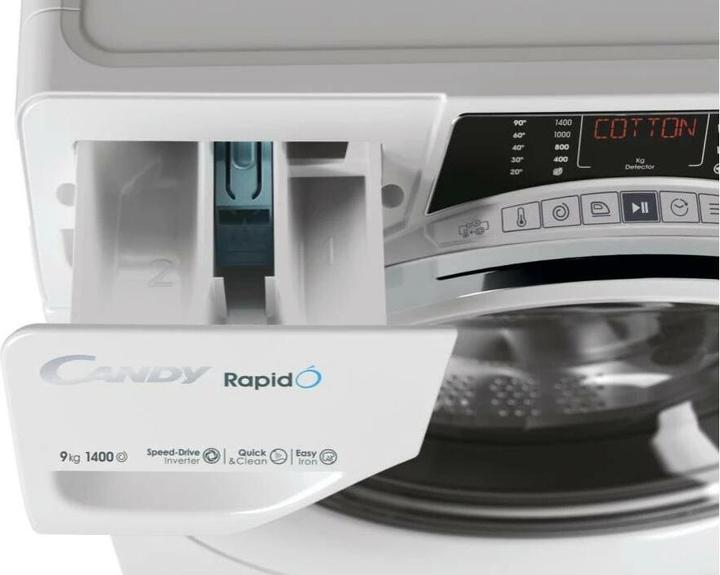 Actual product image Candy RO 1496DWMCT/1-S Rapid (9 kg, Left)
