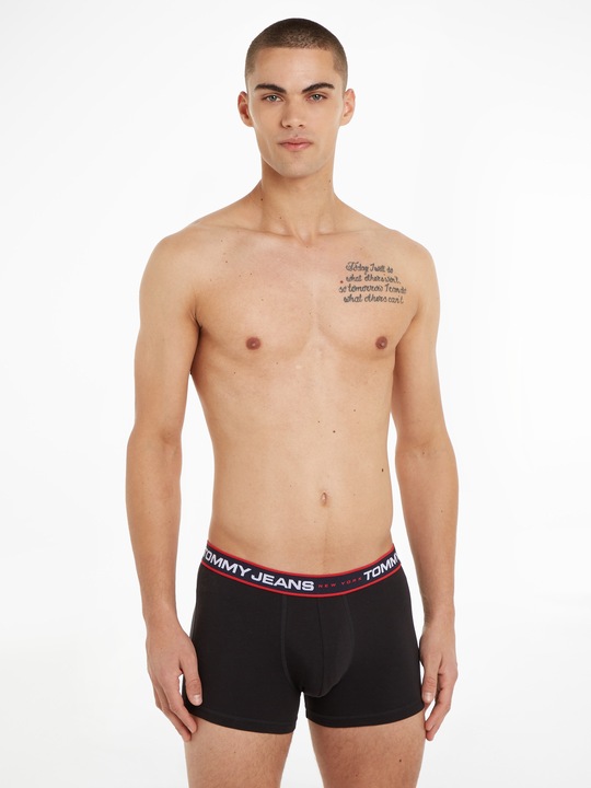 Produktbild MGA 3 Paar Boxerhöschen Für Herren Trunk Schwarz/Creme/Blau (XL, 3er Pack)