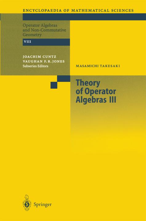 Theory of Operator Algebras III (Englisch, Masamichi Takesaki, 2010)