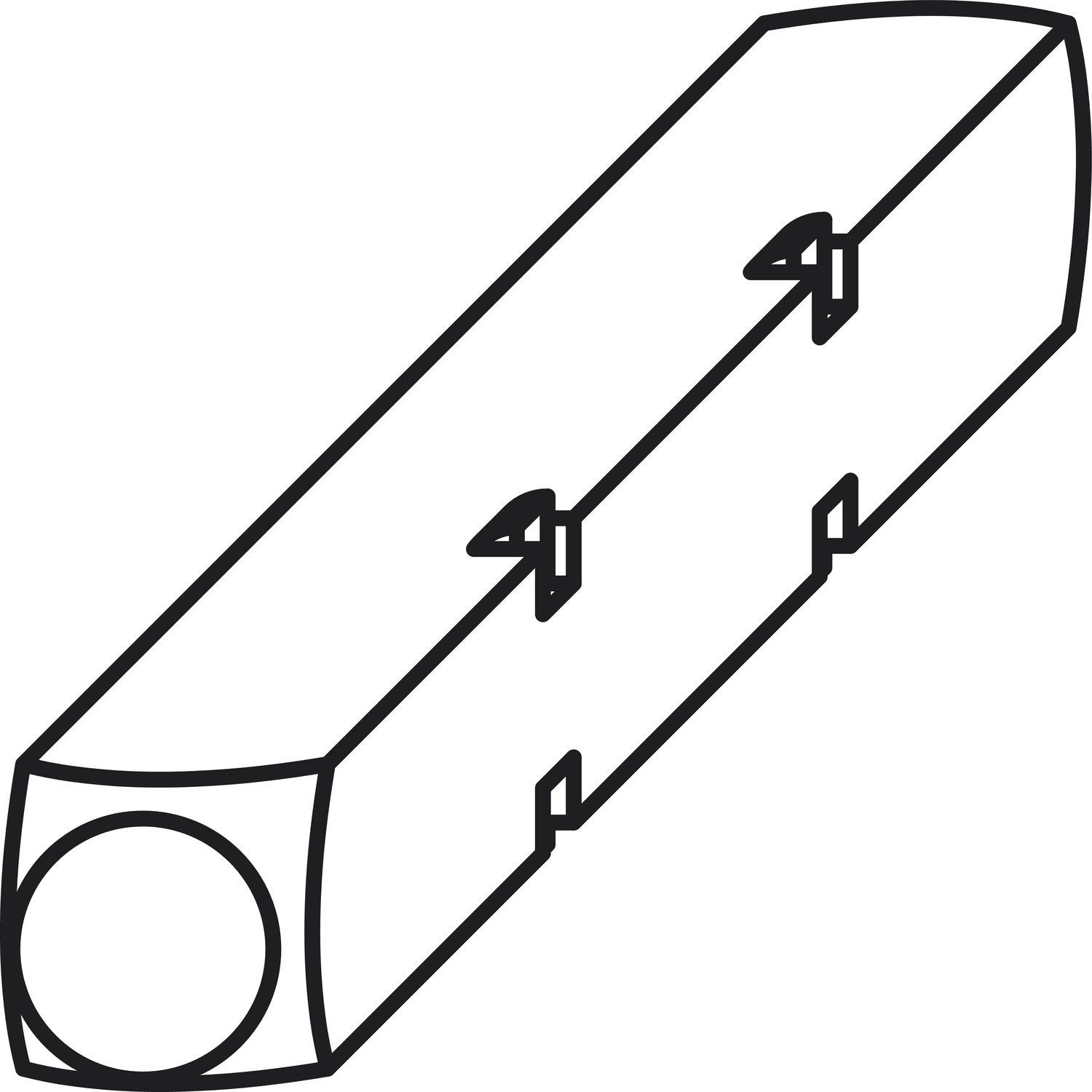 Maco, Türbeschlag + Scharnier, Vierkantstift für Zwischengetriebe 7 x 30 mm (93228)