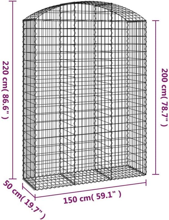 Produktbild vidaXL Gabionenkorb
