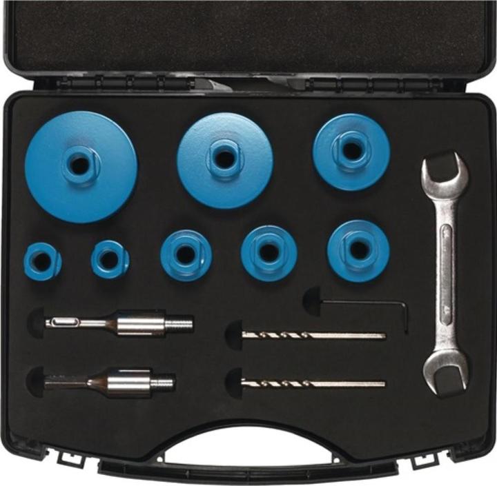 Productafbeelding Tyrolit Diamantboorset DDT Premium 14 stuks geschikt voor tegels / graniet / marmer M14 (20 mm, 25 mm, 35 mm, 38 mm, 42 mm, 52 mm, 65 mm, 75 mm)