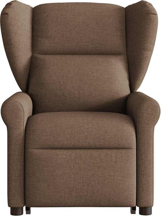 Immagine prodotto vidaXL Poltrona massaggiante con ausilio stand-up in tessuto marrone