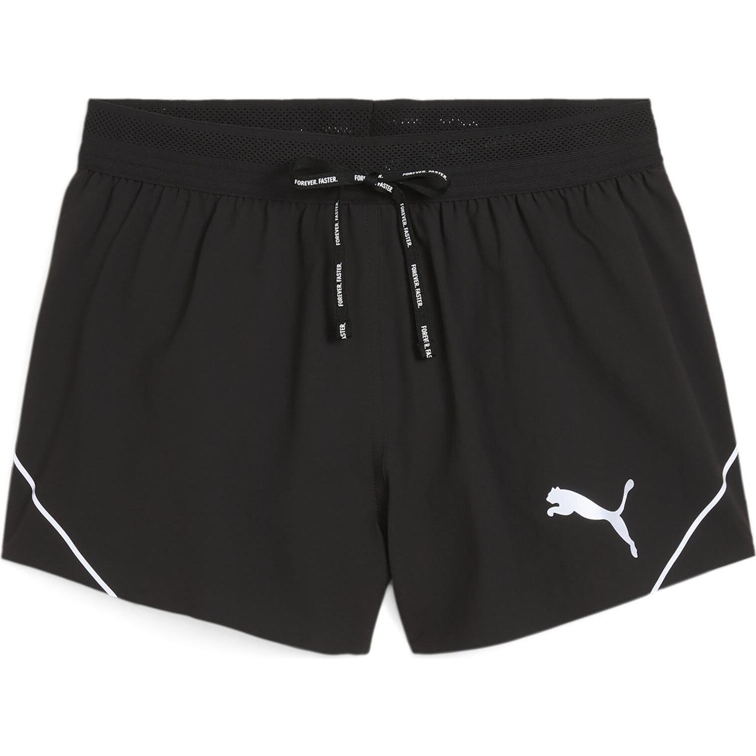 Puma, Damen, Sporthose, W Raceday Ultraweave 3” Split Short (XL), Schwarz, XL
