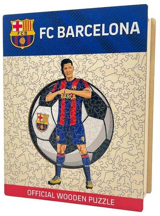 Produktbild Iconic FC Barcelona - Robert Lewandowski - Holz Puzzle Grösse S (150 Teile) (150 Teile)