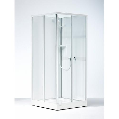 Geberit, Duschkabine + Duschwand, Ifö Next NKH 80x80cm - kabineoverdel. eksl. underdel