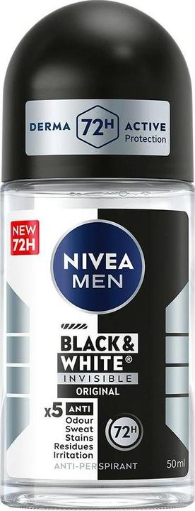 Immagine prodotto NIVEA Black & White Invisible Original Male Roll on (50 ml)