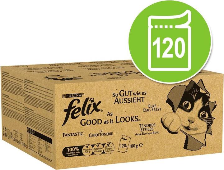 Actual product image Felix Jumbopack "As good as it looks" Mix Package (120 pcs., 100 g)