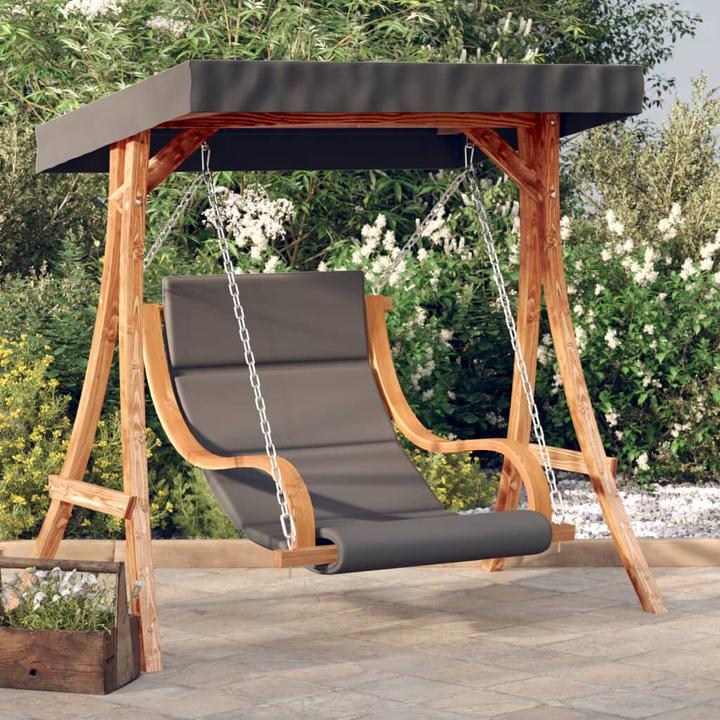 Produktbild VidaXL Hollywoodschaukel mit Auflage und Dach Massivholz Fichte