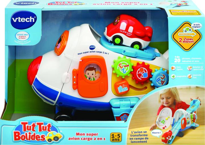 Produktbild VTech Tut Tut Bolides - Mon super avion cargo 2 en 1 (+ Timon, le petit avion)