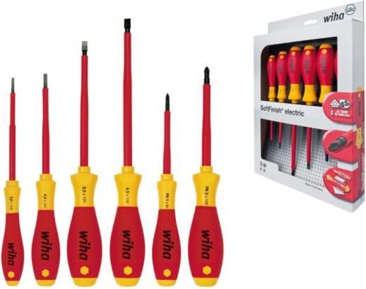 Image du produit Wiha Schraubendreher Set SoftFinish electric (Recouvrement cruciforme Phillipps (PH), Vis fendues)