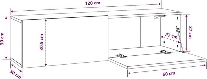 Produktbild vidaXL TV-Schrank (120 x 30 x 30 cm)