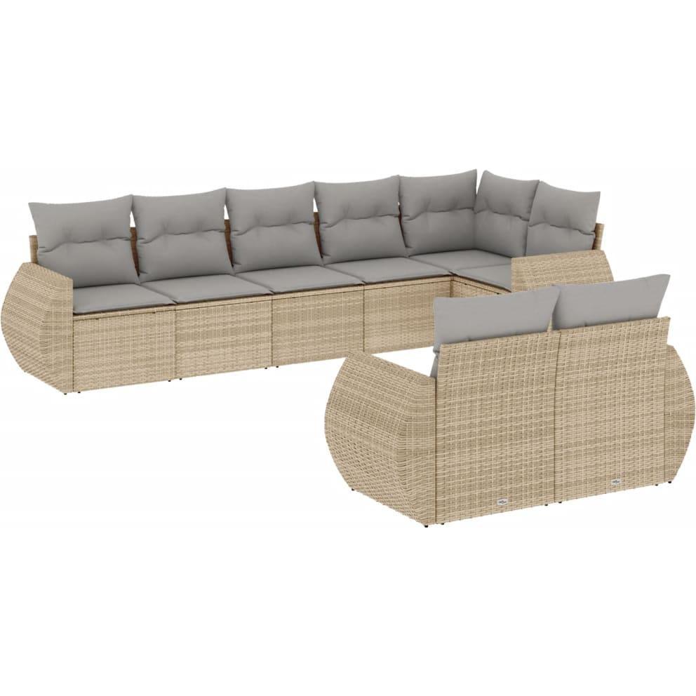 VidaXL, Gartenlounge, 10-tlg. Garten-Lounge-Set mit Kissen