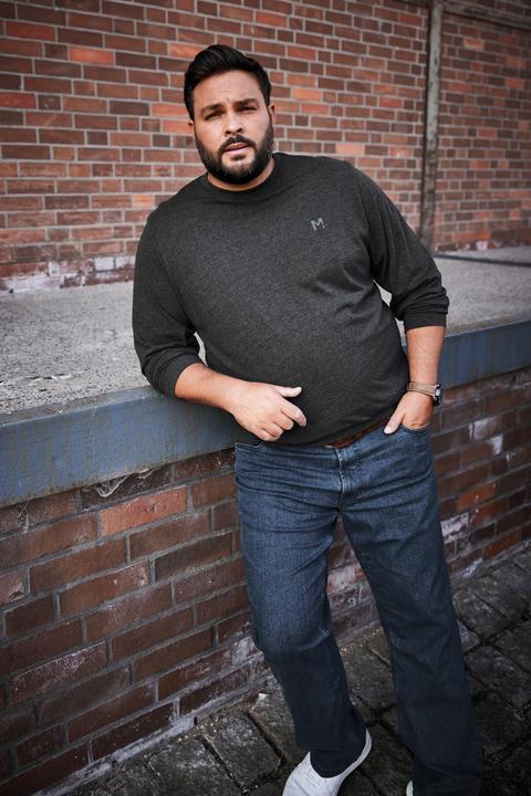 Actual product image Men+ Langarmshirt, Basic, Rundhals (7XL)