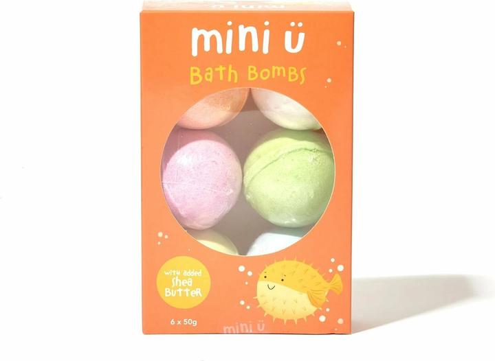 Actual product image Mini U Mini-U Shea Butter Bath Bombs 6x50g