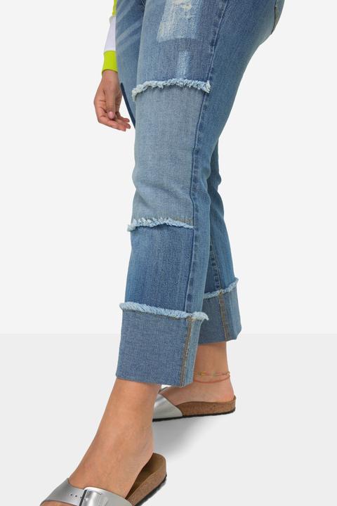 Produktbild Angel of Style Jeans, weites Bein, Patches, 5-Pocket, Umschlagsaum (54)