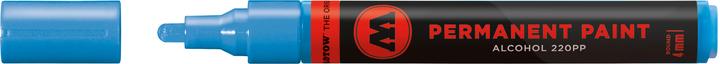 Actual product image Molotow Brand 220PP refillable 4mm shock blue medium (shock blue medium, 4 mm, 1 x)