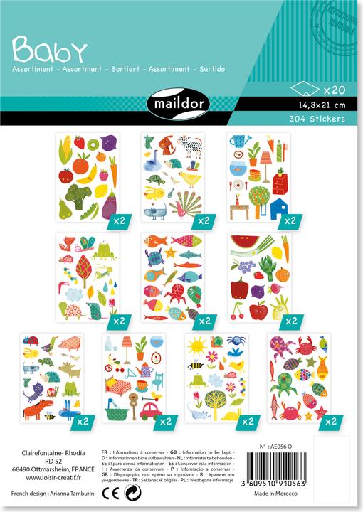 Produktbild My Mandarine Sticker, Baby (304 Sticker)