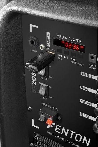 Actual product image Fenton FT208LED Party Speaker (Active, 1x 500 W)