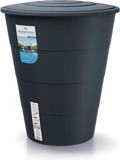 Actual product image Waterform Rainwater storage tank 210l SMOOTH smooth grey (210 l)