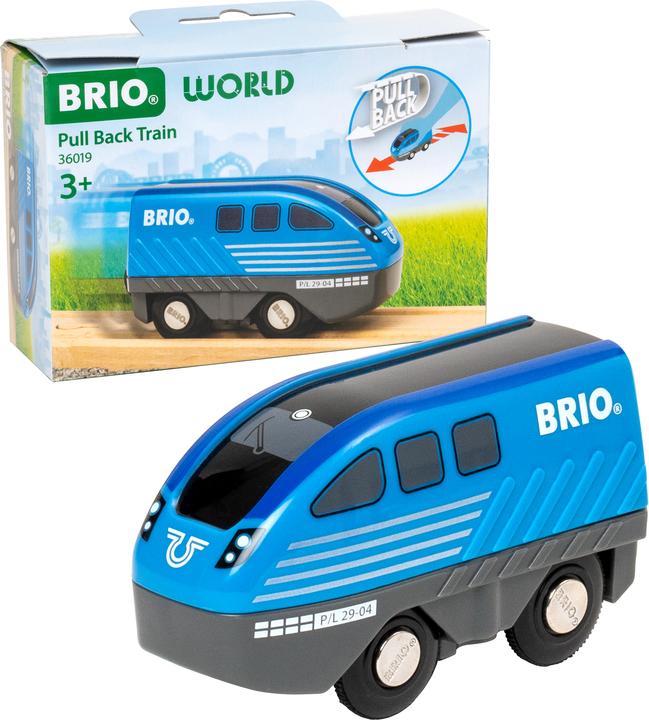 Actual product image Ravensburger BRIO World - 36019 Train with pull-back motor | Toy train for children aged 3 and over
