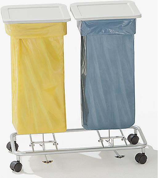 Image du produit kaiserkraft Porte-sac à déchets sans couvercle (140 l)